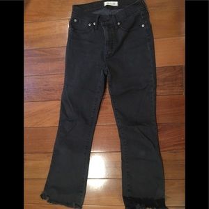 Madewell Cali Demi-Boot jeans in Berkeley Black 25